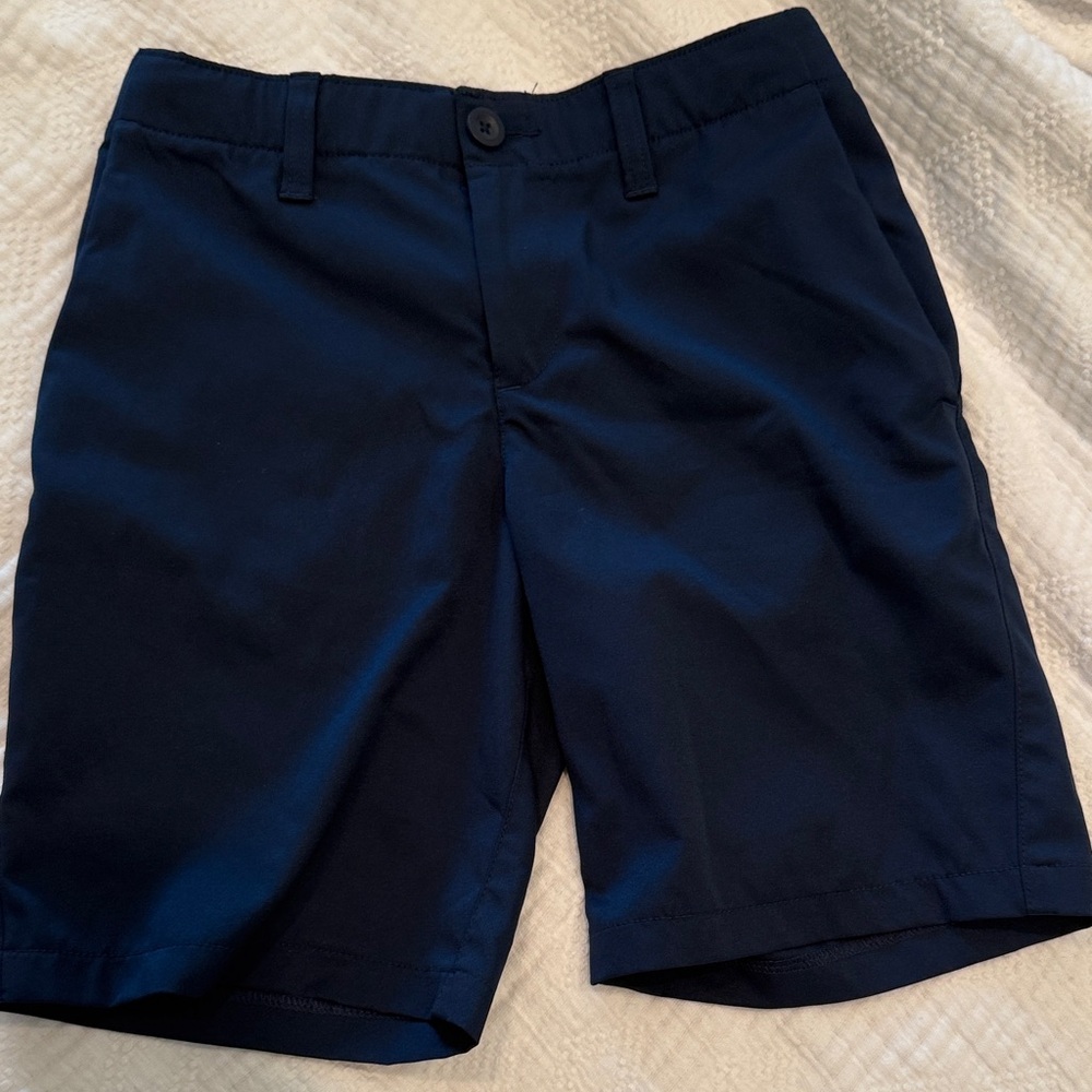 Under Armour Dark Blue Flat Front Shorts